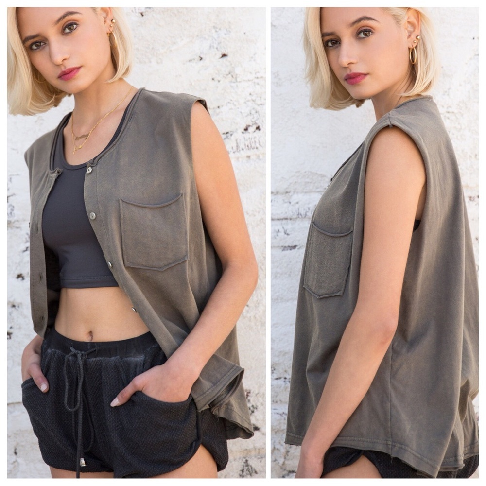 *CLEARANCE* Softest Burnout Boho Black Tee - Picture 3 of 7